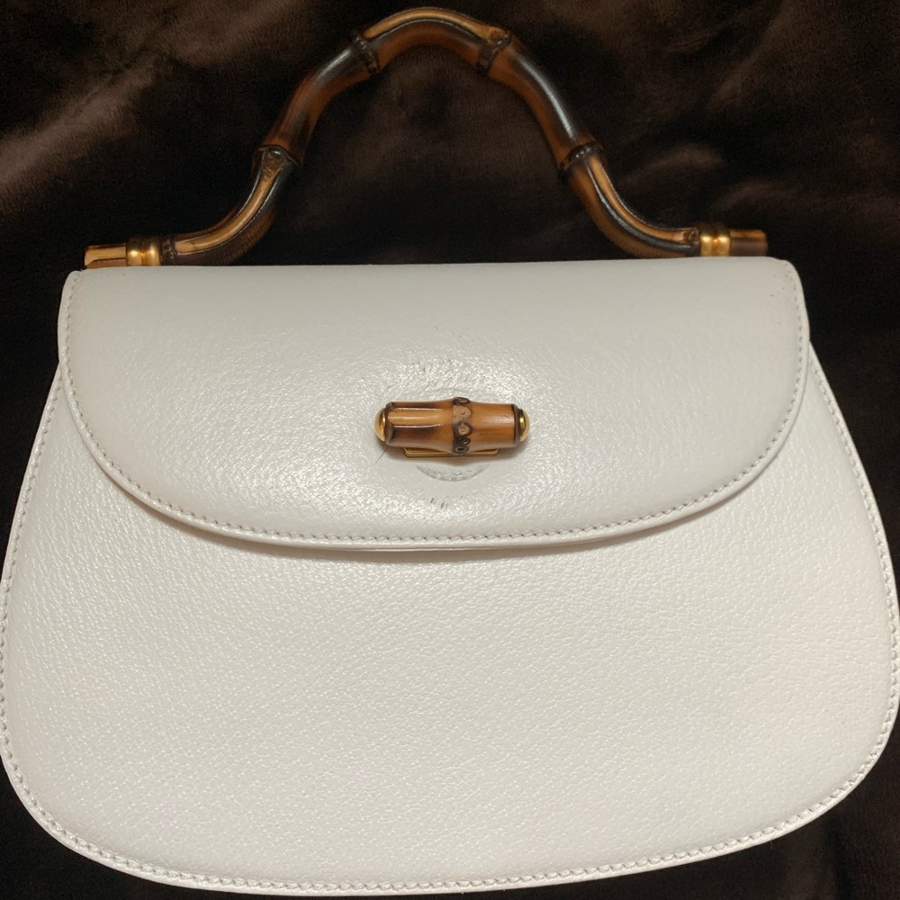 Authentic Gucci Bamboo Top Handle Satchel